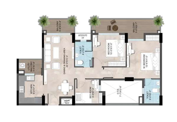 Aerocity Lucknow Floor Plan